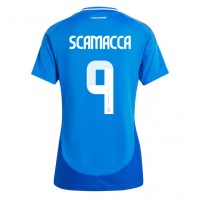 Italien Gianluca Scamacca #9 Heimtrikot Frauen EM 2024 Kurzarm